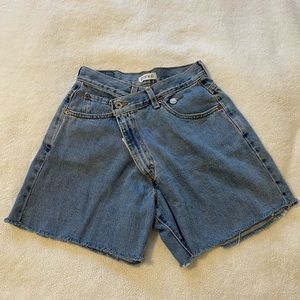 PARKE Denim Crossover Shorts